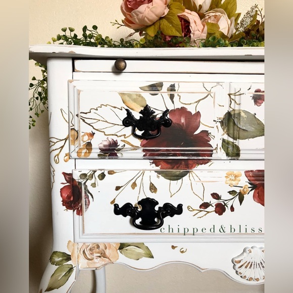 Redesign with Prima Decor Transfer ~ MIDNIGHT FLORAL 24” x 35” - Picture 3 of 3